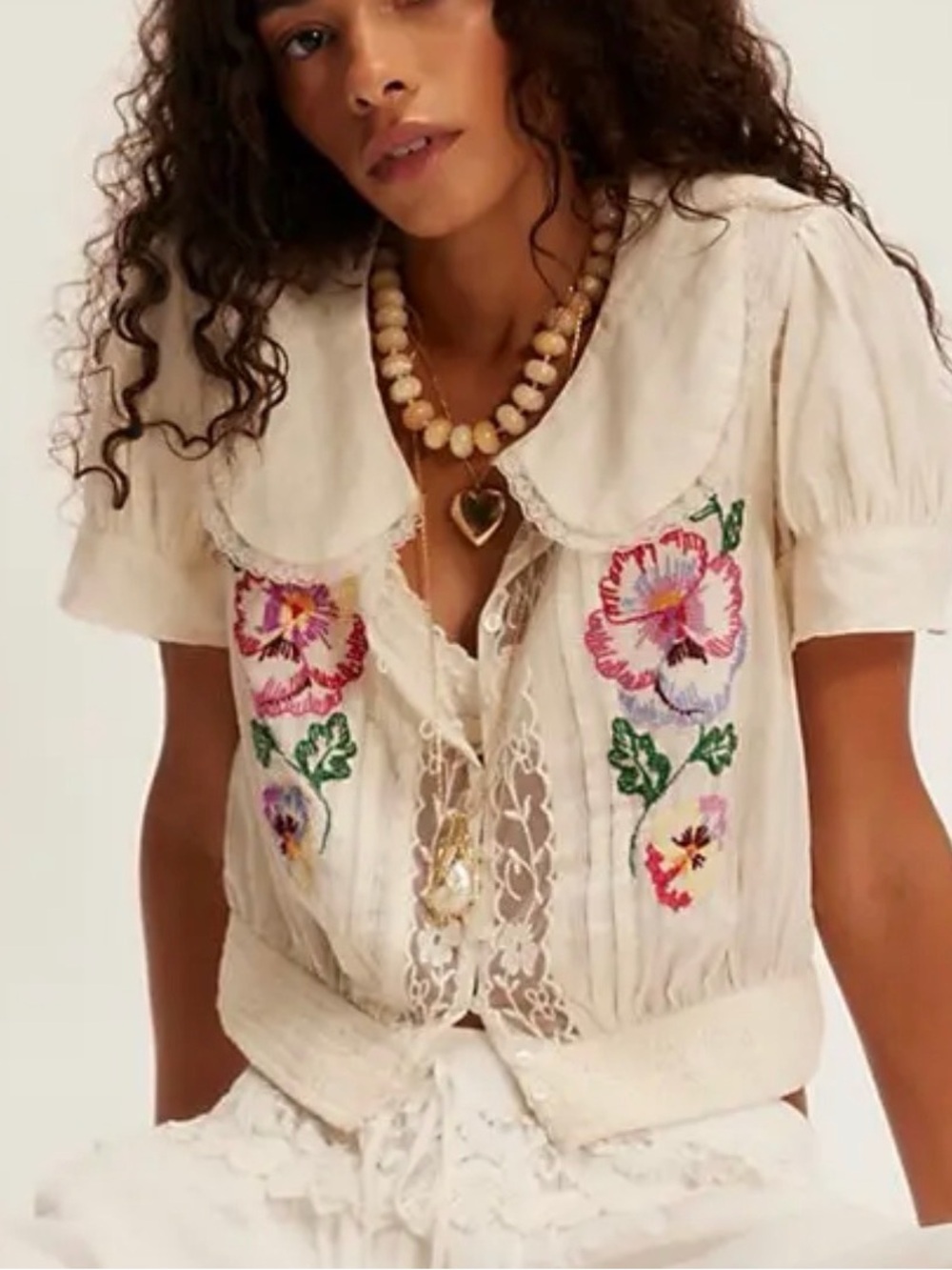 Free People Vintage Whimsy Blouse